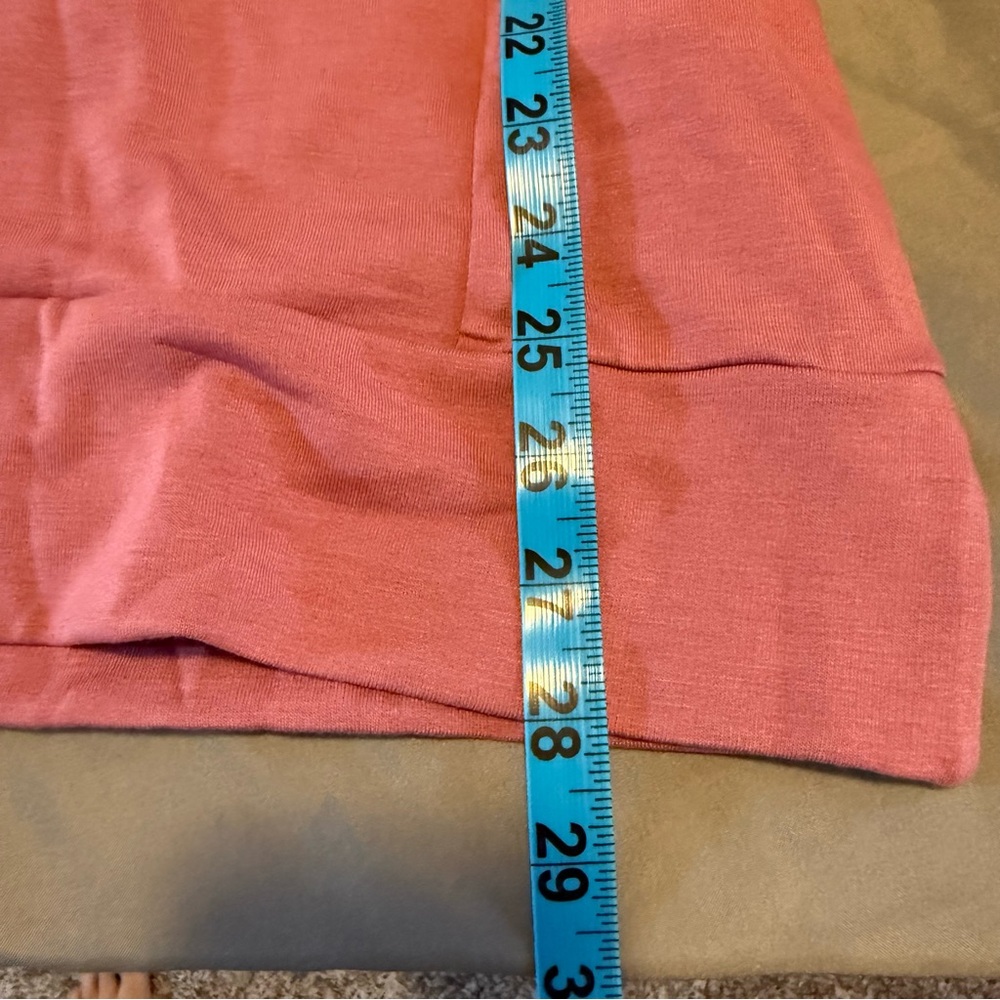 Old Navy Dusty Pink Pullover Sweater Womens Small Tall, V neck, Pockets, Cozy - Picture 7 of 7